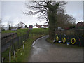 Track beside Pontesbury Hills reservoir