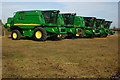 John Deere combine harvesters