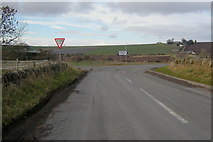 NO6448 : Gilchorn Road at its junction with Chapelton / Inverkeilor Road by Alan Morrison
