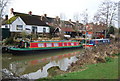 Narrowboats moored on the Medway, Tonbridge