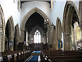 All Saints, Turvey: nave looking east