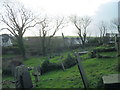 Old graves at Llanfaelog Parish Church