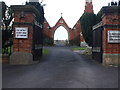 Entrance to Crowle Cemetery