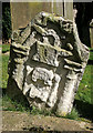 An old gravestone in Duns Parish Churchyard