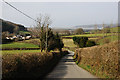 Minor road  heading east from Talybont