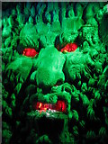 TQ8352 : Green man in the grotto under Leeds castle maze by Nick Smith