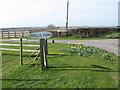 Farm signs on a well kept verge