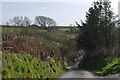 Steep hill near Bryngwyn