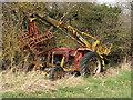 TL5766 : Abandoned Massey Ferguson tractor with Webb grab by Keith Edkins