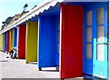 Primary Colour Beach Huts, Bournemouth