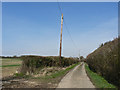 Farm road, Parc Farm, St Donats.