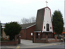 SK5641 : Polish Church on Sherwood Rise by Alan Murray-Rust