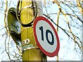 Speed limit sign, Banbridge