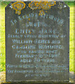 Inscription, grave of Emily Rumming, Brinkworth cemetery