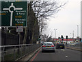 Approach to Roundabout on A20