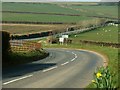 The A39 at Upcott Cross heading north.