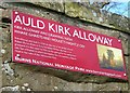 Auld Kirk Alloway Information Board