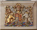 TQ3181 : St Bride, Fleet Street, London EC4 - Royal Arms by John Salmon