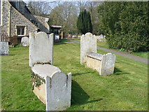 TL7924 : Grave Stones at All Saints Church by PAUL FARMER