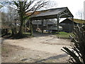 Barn with boat near Buckwish Farm