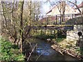 Footbridge over the River Len near Lenside Drive