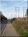 Overhead wires in Southmoor Lane