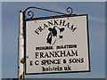 Sign for Frankham Farm