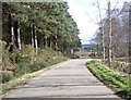 Approach to road junction for Lochton of Leys (Mar)