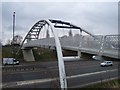 Footbridge at the end of Beaumont Road