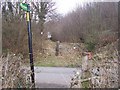 Footpath crosses Broadoak Road