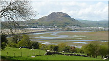SH5838 : View Across Traeth Mawr, Towards Porthmadog by Peter Trimming