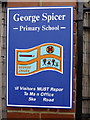 Sign for George Spicer Primary School, Enfield