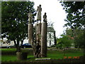 J0558 : Tree Sculpture of The Potato Famine at Tannaghmore Gardens. by Raymond McSherry