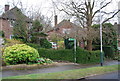 Footpath leads off Delves Avenue