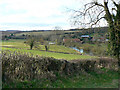 River Kennet and a farm, Stitchcombe