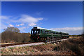 Diesel Loco approaching Corfe Castle