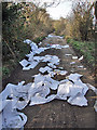TQ7264 : Fly Tipping near Wouldham by Andy Stephenson