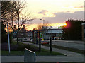 Last sunset over Asda under construction