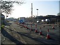 Roadworks on Cambuslang Road