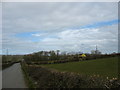 The road eastwards towards Capel Parc