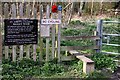 A stile into Bagley Wood