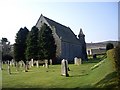 NJ5519 : Tullynessle church and graveyard by Stanley Howe