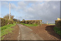 Lane toward Treguff passing to the north east of Coed y Colwn