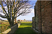 NU1241 : The Old Priory, Holy Island, Northumberland by Christine Matthews