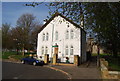 Saxon Shore Path passes a Victorian building, Grange Rd