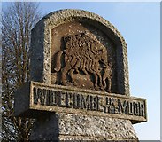 SX7176 : Village sign, Widecombe-in-the-Moor by Derek Harper