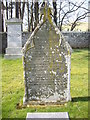 A 19th century gravestone in Rhynie old cemetery