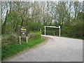 Entrance to Waseley Hills Country Park South Car Park, Holywell Lane