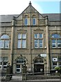 Central gable of Warley Road School, Halifax