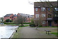 The Moorings, Myton Road, Warwick, seen from Howard Walk